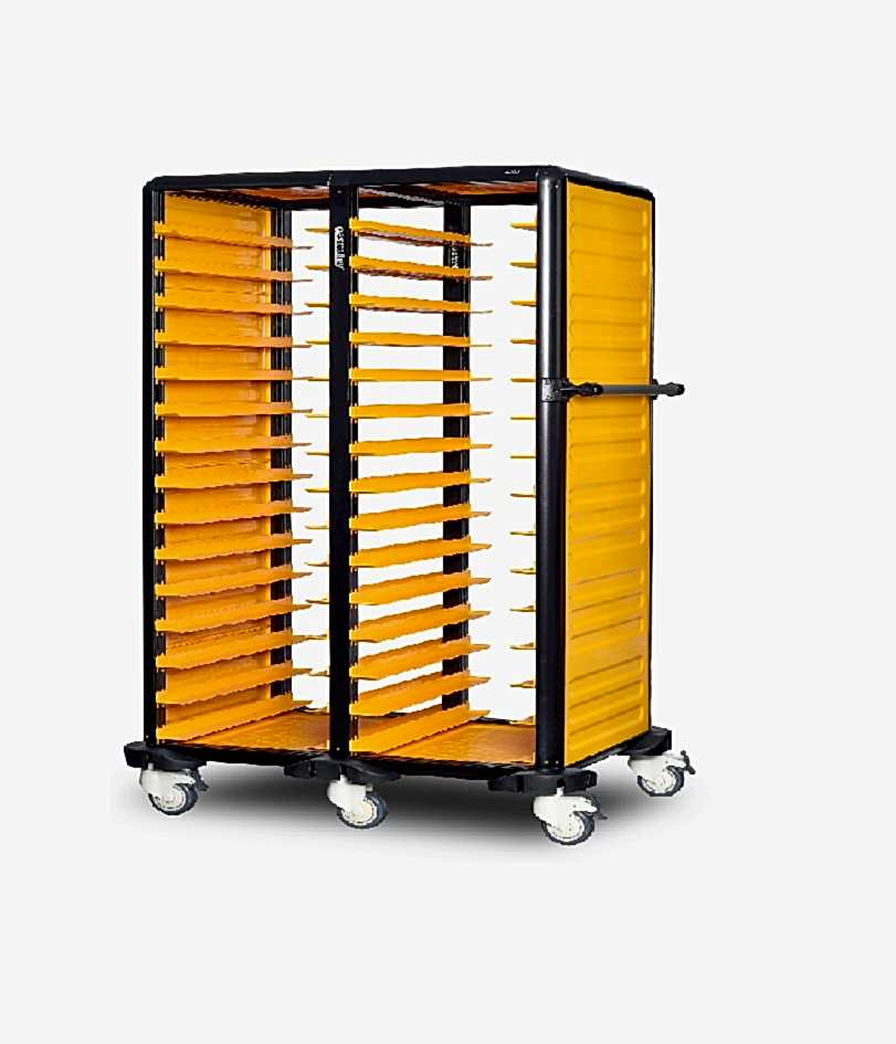 G.ST.150.D.2 İkili Servis Tepsi Arabası 150 (2 Yanı Kapalı)