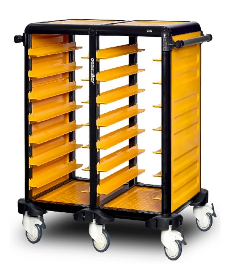 G.ST.75.D.2 İkili Servis Tepsi Arabası 75 (2 Yanı Kapalı)