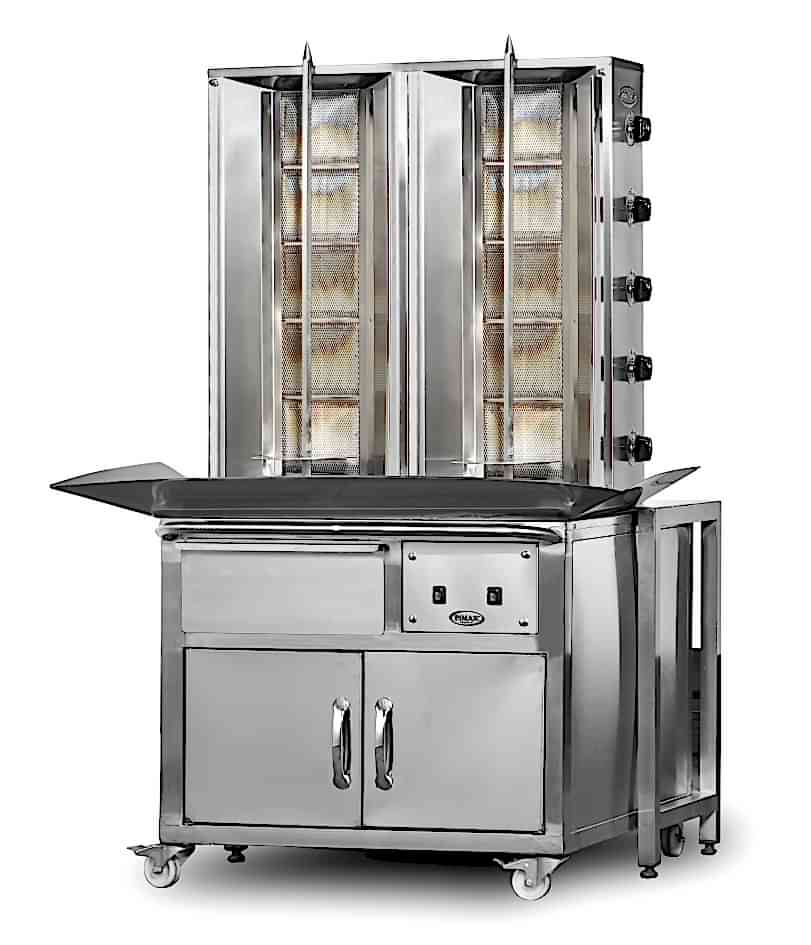 DO2/M077-X5+5 Shawarma Machine at Trolley