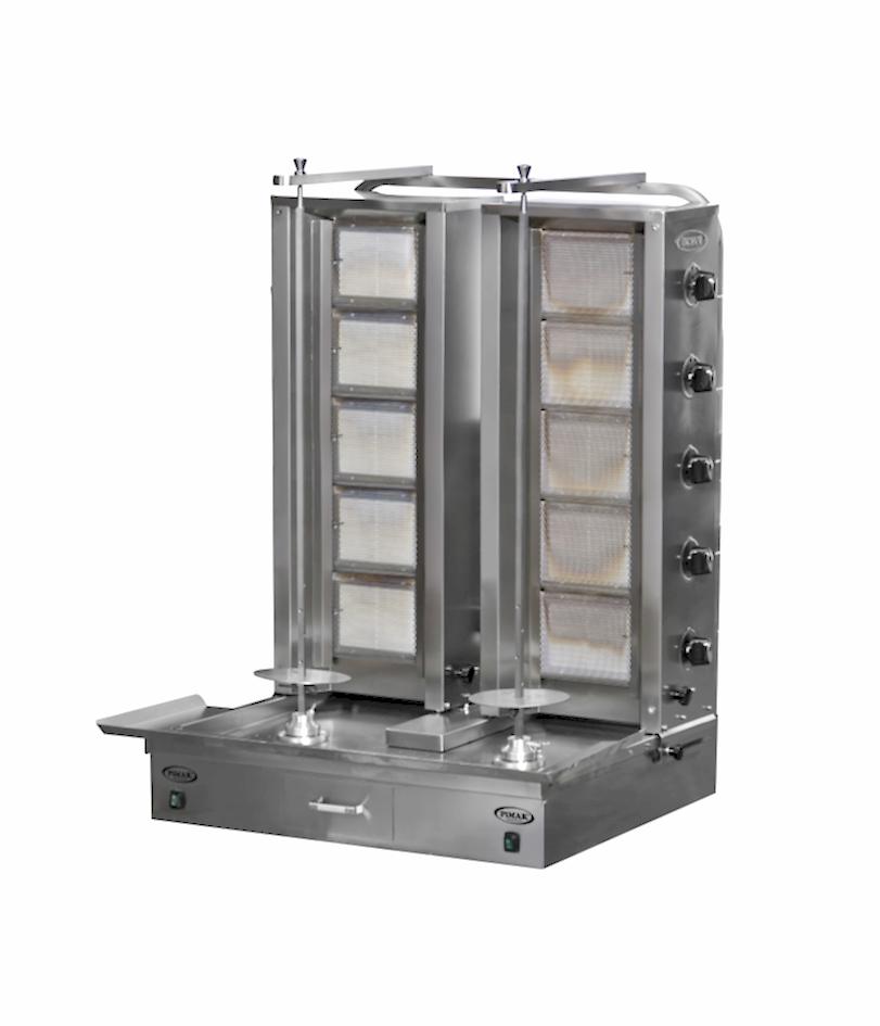 DO2/M77-5+5 Double Shawarma Machine with Bottom Motor