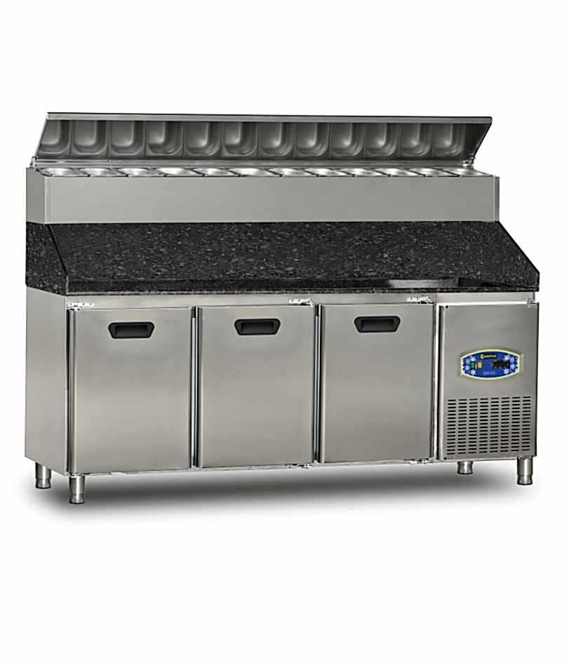  22TBF3S-PY70-GR Pizza Hazırlık Buzdolabı üç Kapılı