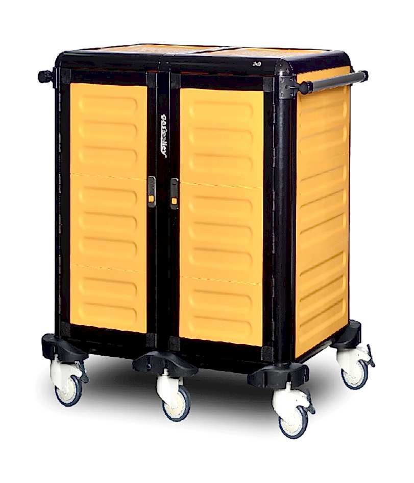 G.ST.75.D.4 İkili Servis Tepsi Arabası 75 (2 Yanı Kapalı+Arka Kapalı+ Kapılı)