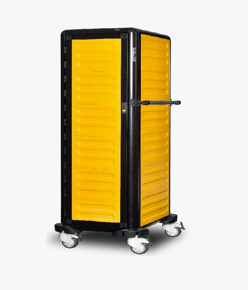 G.ST.150.S.4 Tekli Servis Tepsi Arabası 150 (2 Yanı + Arka Kapalı + Kapılı)