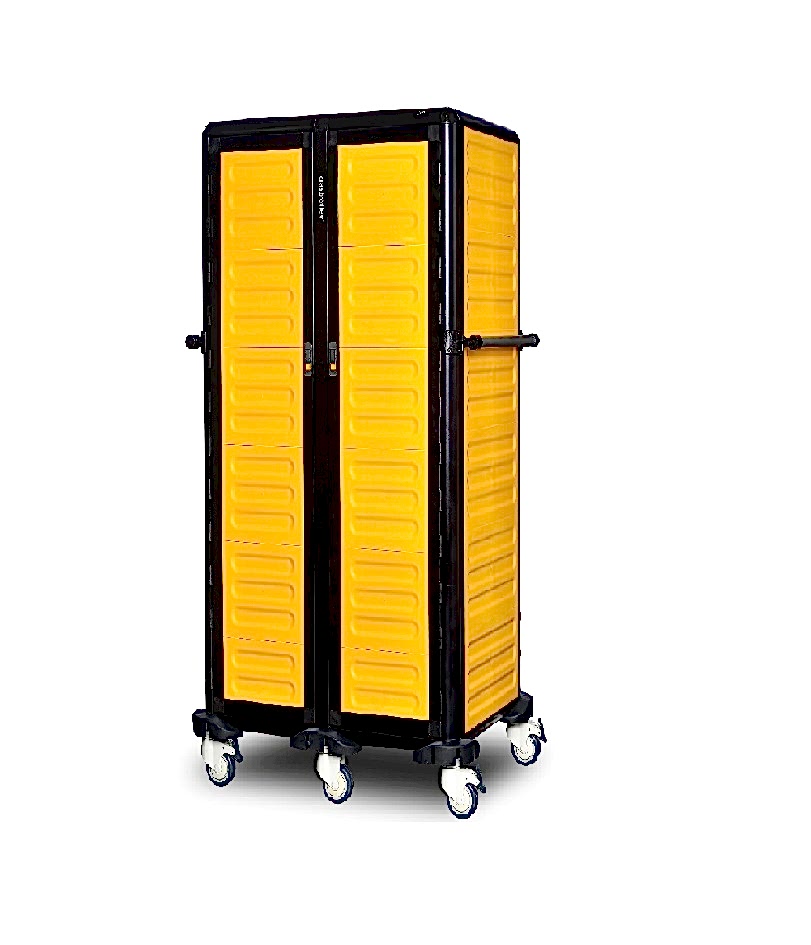 G.ST.150.D.4 İkili Servis Tepsi Arabası 150(2 Yanı Kapalı+Arka Kapalı+ Kapılı)