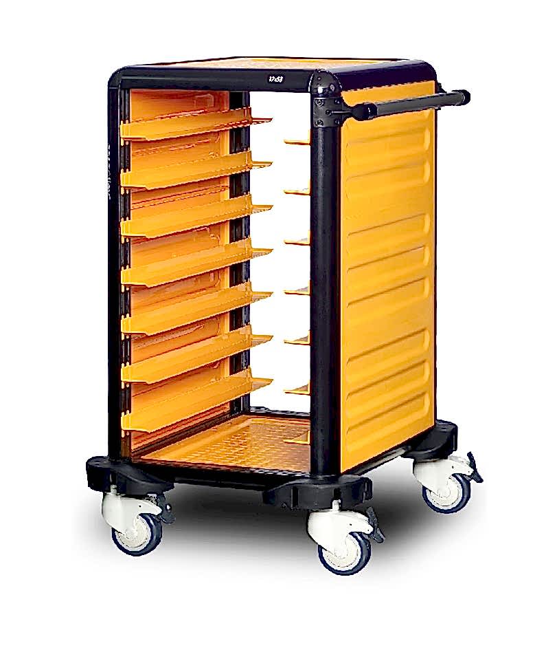 G.ST.75.S.2 Tekli Servis Tepsi Arabası 75 (2 Yanı Kapalı)