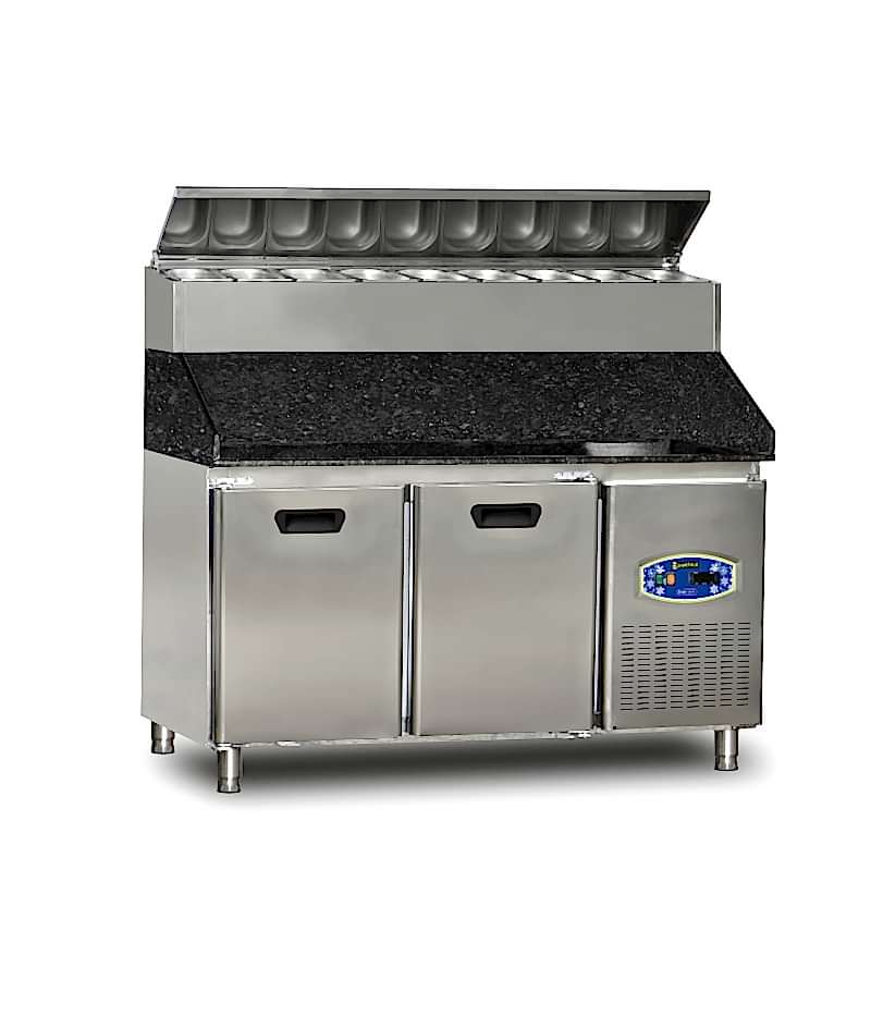 22TBF2S-PY70-GR Pizza Hazırlık Buzdolabı Çift Kapılı