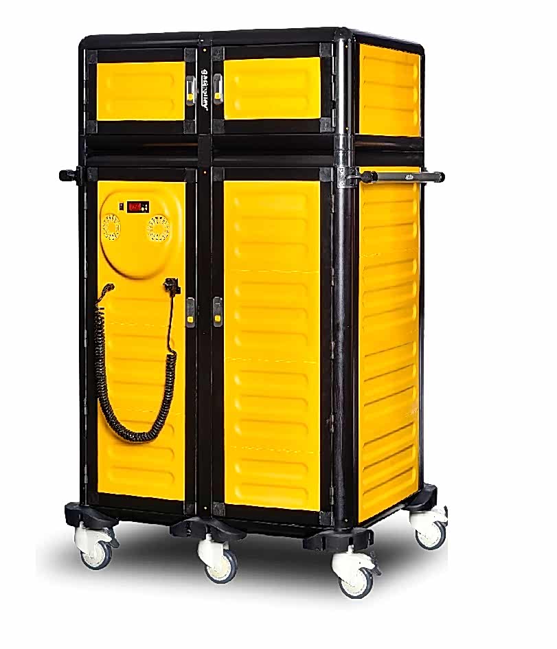 G.MD.100.25.D İkili Hastane Tepsi Arabası 100 / 25 (Isıtmalı+Nötr)