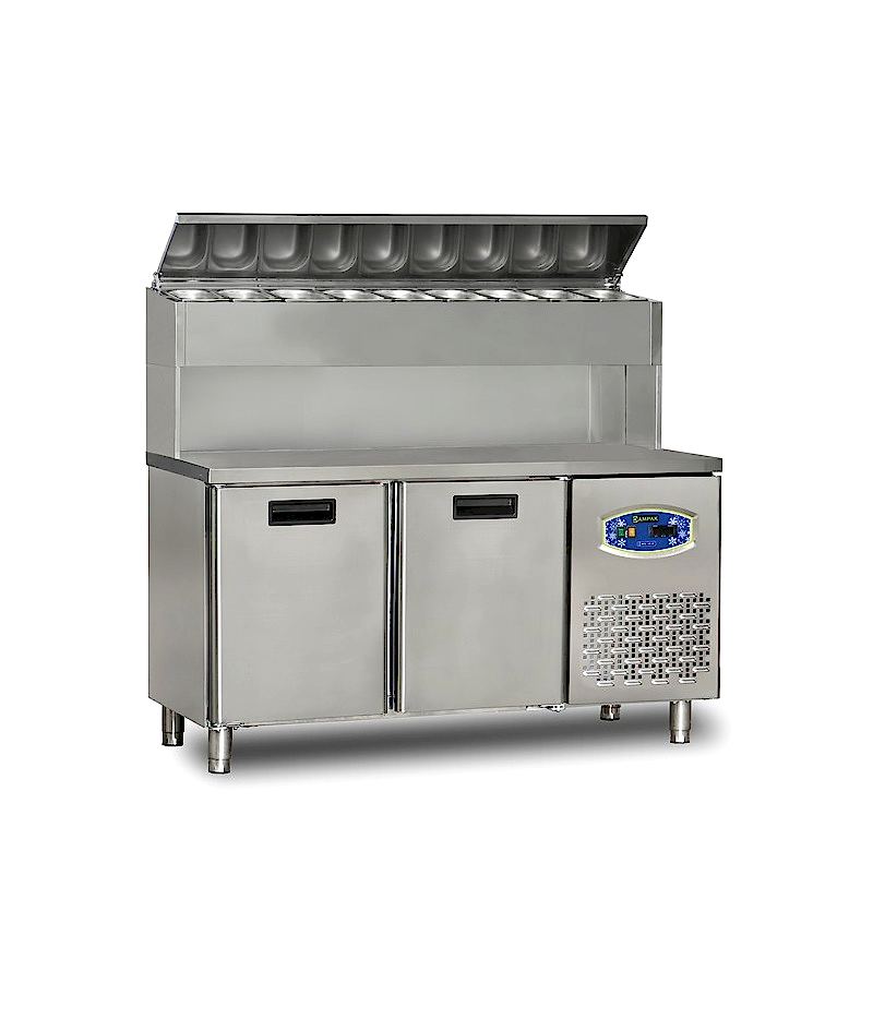 22TBF2S-PY70 2 Kapılı Tezgah Altı Yüksek Pizza Hazırlık Buzdolabı
