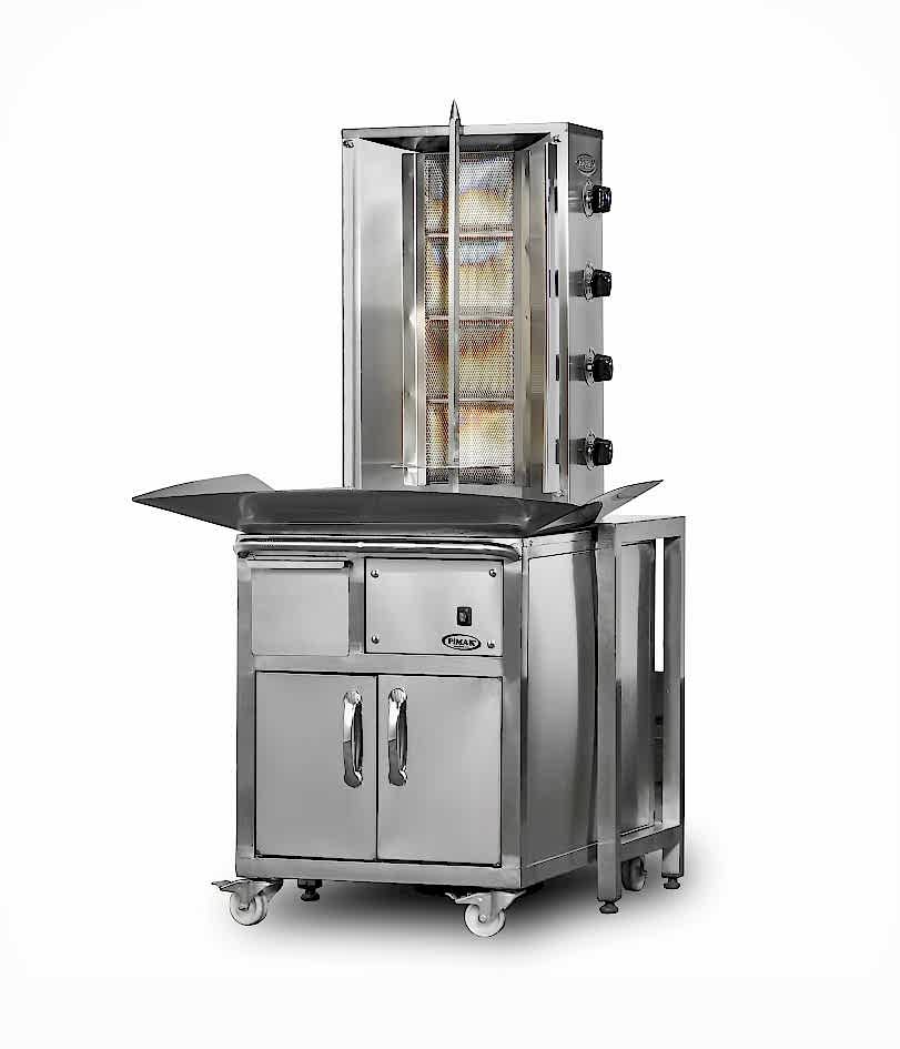 DO7/M077-X4 Shawarma Machine at Trolley