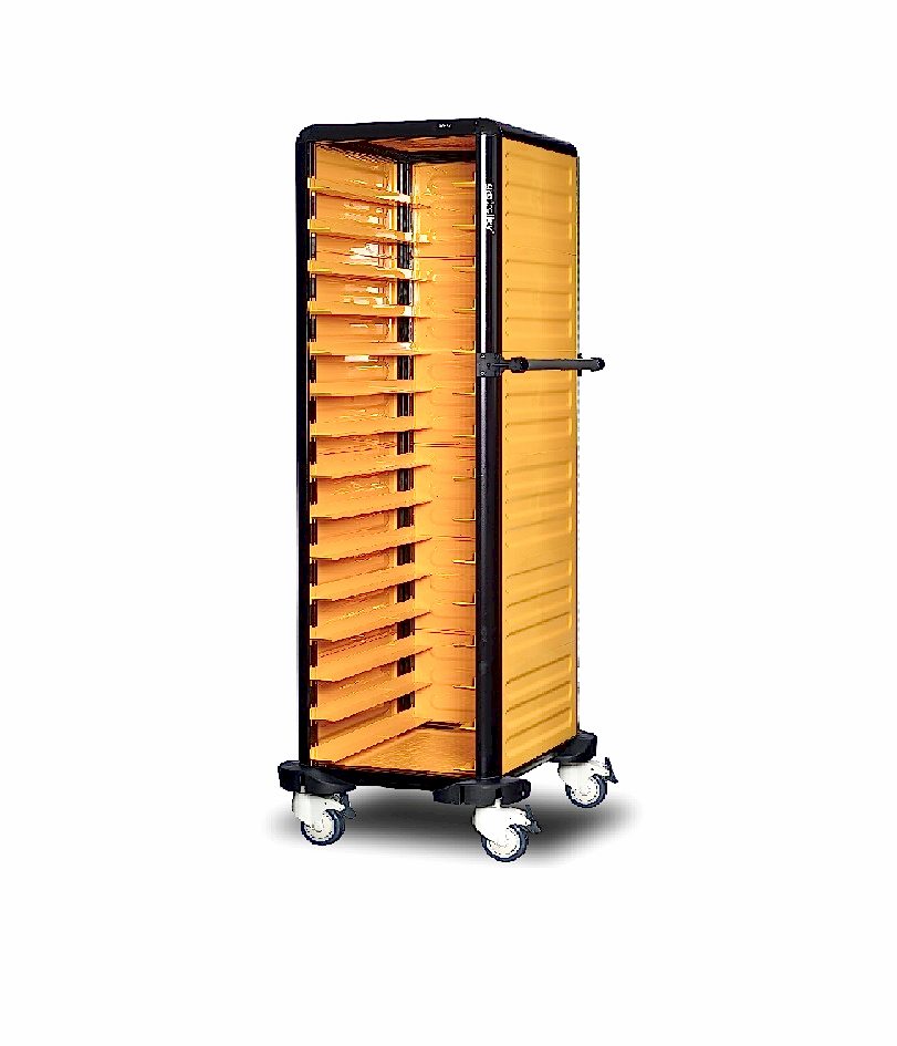 G.ST.150.S.3 Tekli Servis Tepsi Arabası 150 (2 Yanı + Arka Kapalı)