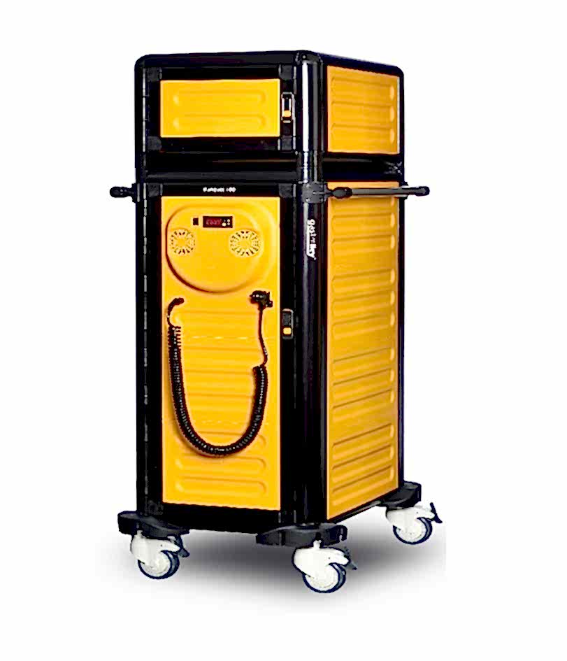 G.MD.100.25.S Tekli Hastane Tepsi Arabası 100 / 25 (Isıtmalı+Nötr)